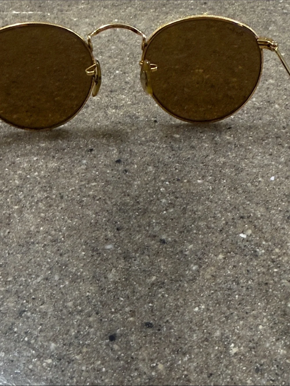 Vintage Ray-Ban Gold and Tortoise Frame Sunglasses with Brown Lenses